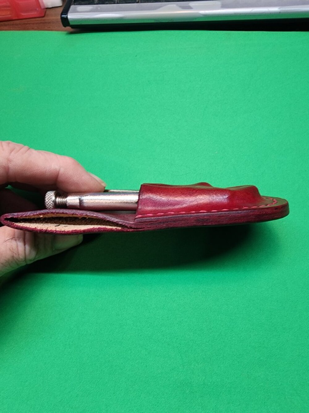 Homemade Leather Pouch with Mastercraft Mini Vice Grips - Picture 6 of 7